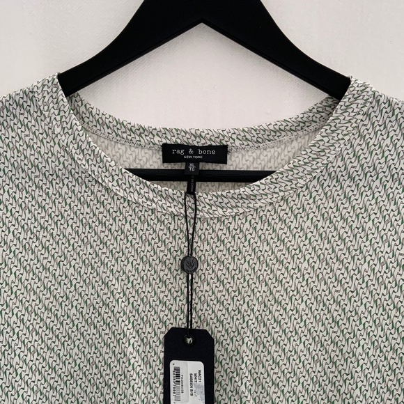 NWT Rag & Bone Sabeen Ribbon Print Jersey T-Shirt - Picture 13 of 16